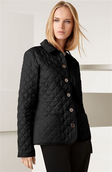 women's burberry quilted jacket.